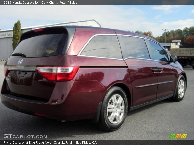 Dark Cherry Pearl / Beige 2013 Honda Odyssey LX