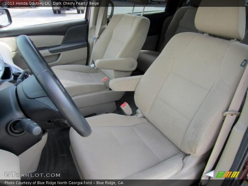 Dark Cherry Pearl / Beige 2013 Honda Odyssey LX