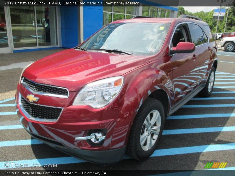 Cardinal Red Metallic / Brownstone/Jet Black 2012 Chevrolet Equinox LT AWD