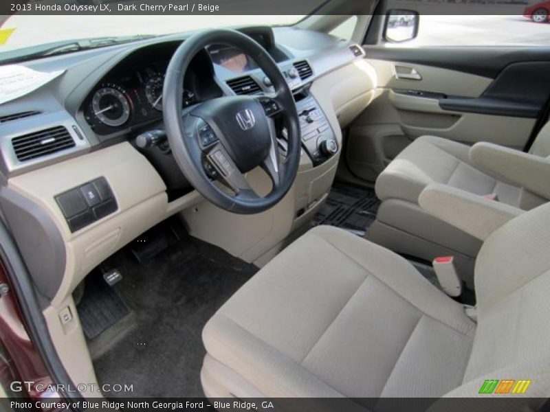 Dark Cherry Pearl / Beige 2013 Honda Odyssey LX
