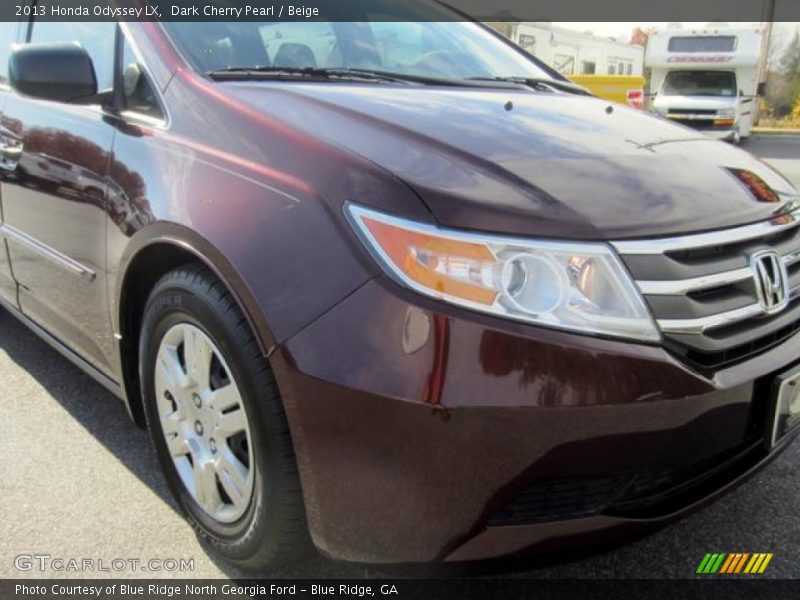 Dark Cherry Pearl / Beige 2013 Honda Odyssey LX
