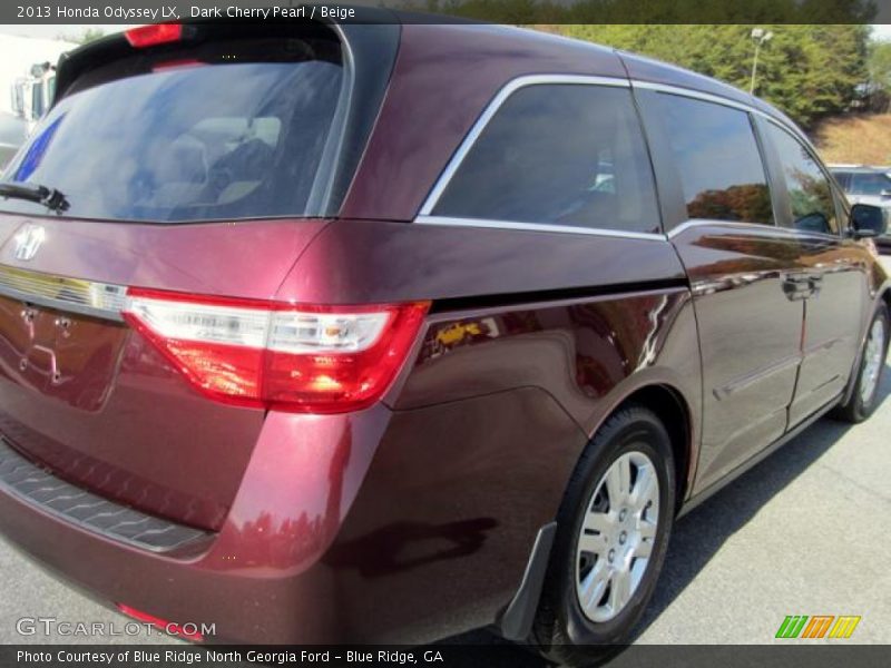 Dark Cherry Pearl / Beige 2013 Honda Odyssey LX
