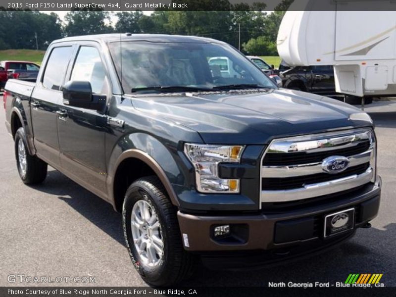 Guard Metallic / Black 2015 Ford F150 Lariat SuperCrew 4x4