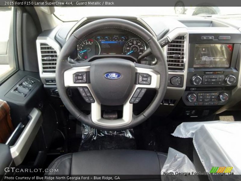 Guard Metallic / Black 2015 Ford F150 Lariat SuperCrew 4x4