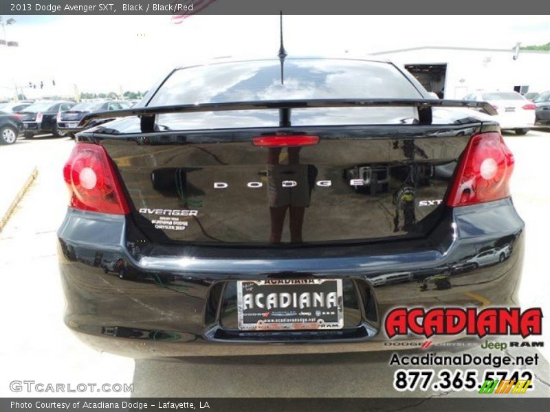 Black / Black/Red 2013 Dodge Avenger SXT