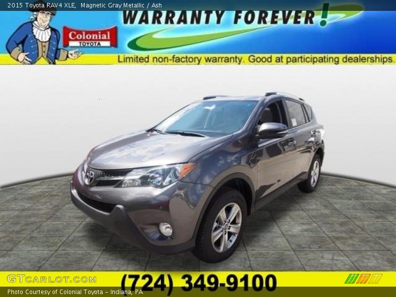 Magnetic Gray Metallic / Ash 2015 Toyota RAV4 XLE