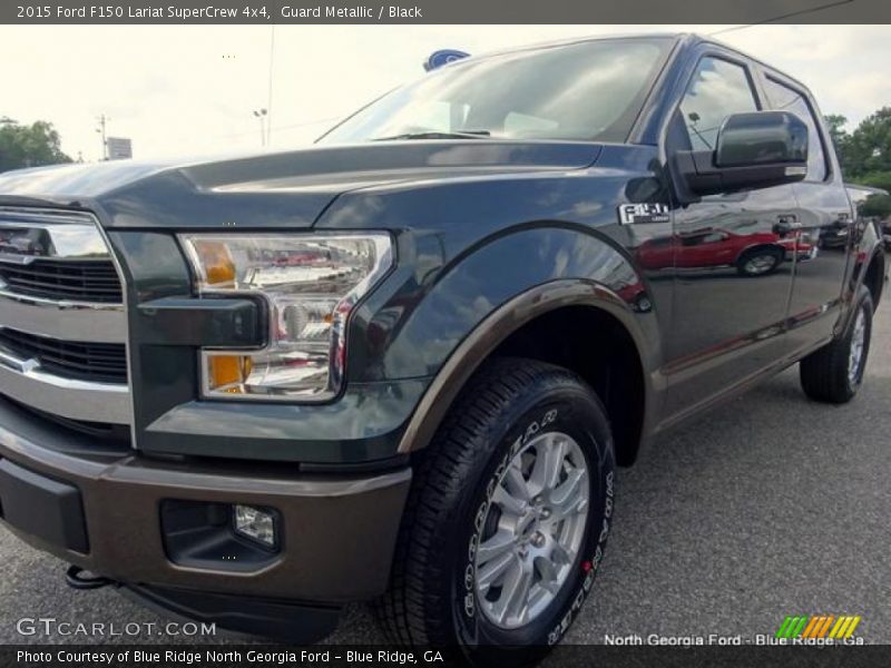 Guard Metallic / Black 2015 Ford F150 Lariat SuperCrew 4x4