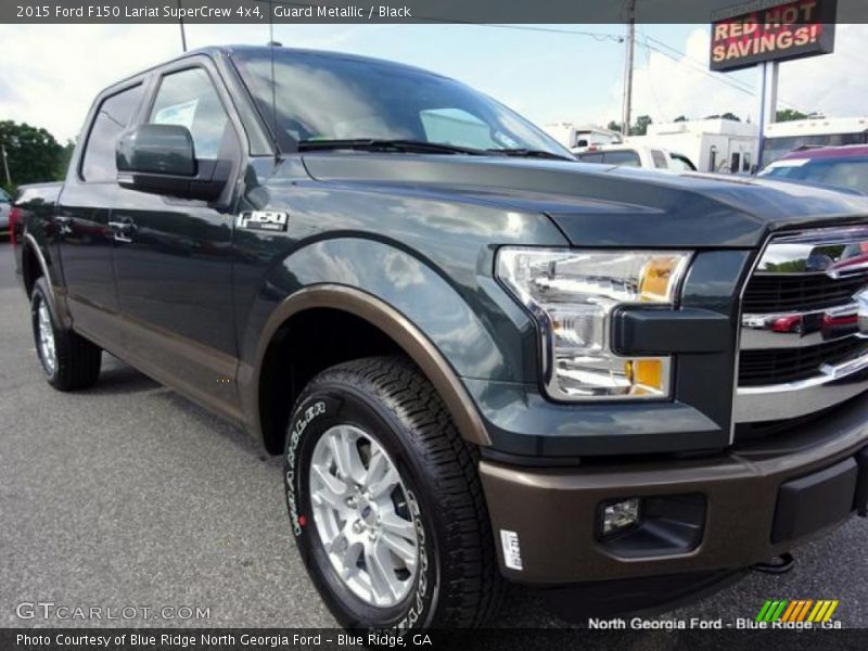Guard Metallic / Black 2015 Ford F150 Lariat SuperCrew 4x4