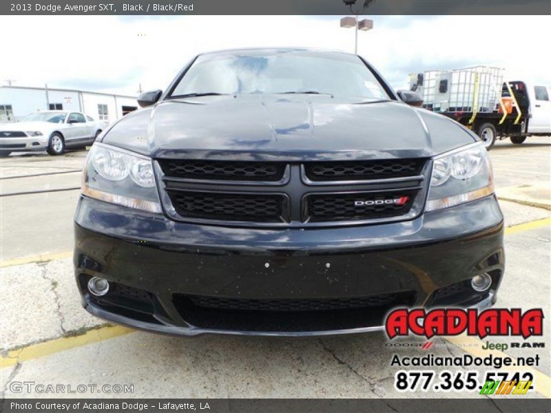 Black / Black/Red 2013 Dodge Avenger SXT