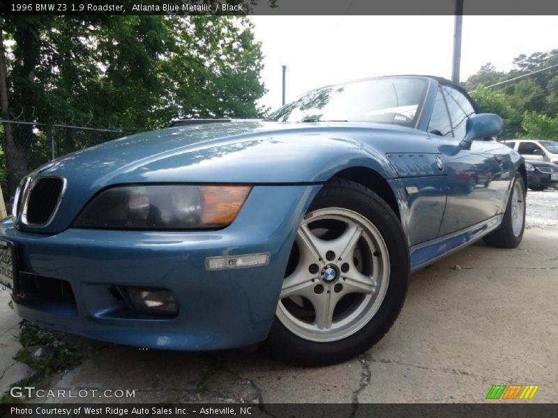 Atlanta Blue Metallic / Black 1996 BMW Z3 1.9 Roadster