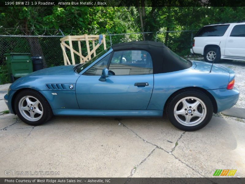Atlanta Blue Metallic / Black 1996 BMW Z3 1.9 Roadster
