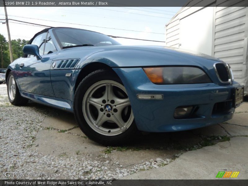 Atlanta Blue Metallic / Black 1996 BMW Z3 1.9 Roadster