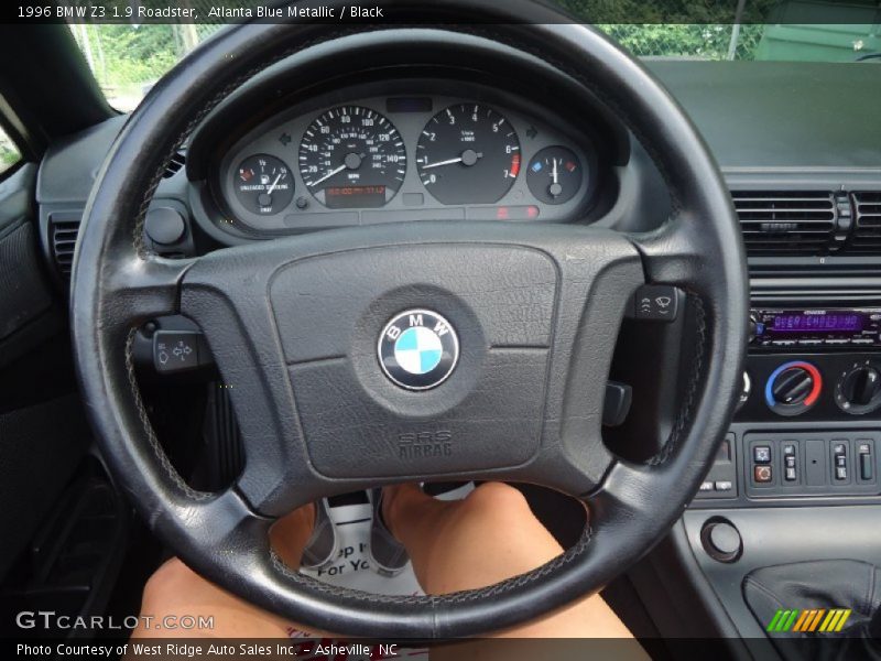 Atlanta Blue Metallic / Black 1996 BMW Z3 1.9 Roadster
