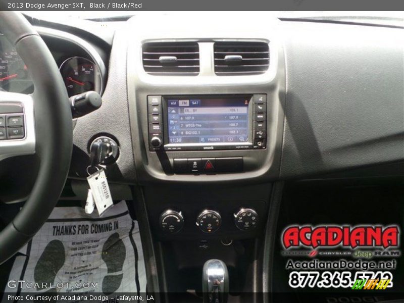 Black / Black/Red 2013 Dodge Avenger SXT