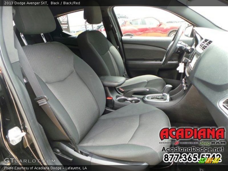 Black / Black/Red 2013 Dodge Avenger SXT