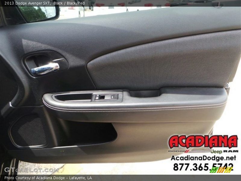 Black / Black/Red 2013 Dodge Avenger SXT
