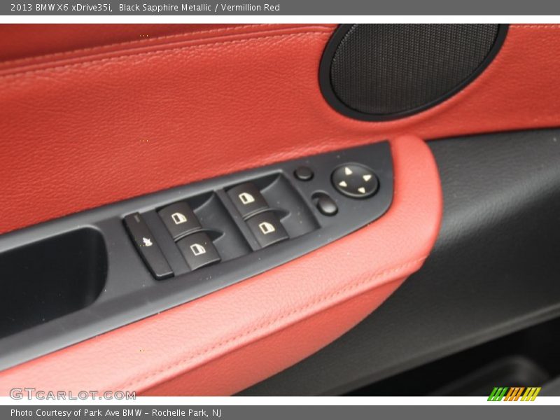 Black Sapphire Metallic / Vermillion Red 2013 BMW X6 xDrive35i