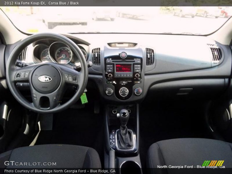 Corsa Blue / Black 2012 Kia Forte Koup EX