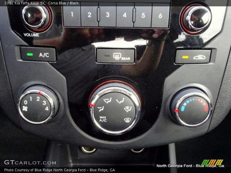 Corsa Blue / Black 2012 Kia Forte Koup EX