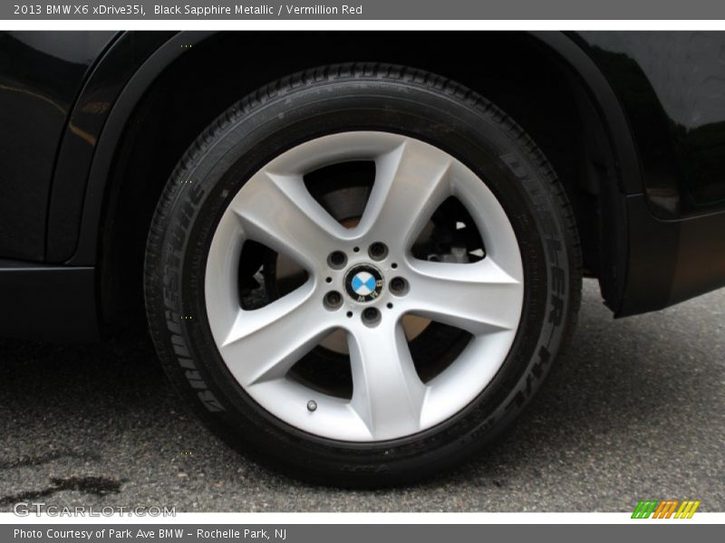 Black Sapphire Metallic / Vermillion Red 2013 BMW X6 xDrive35i