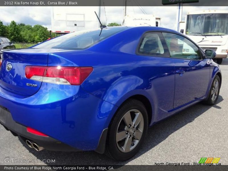 Corsa Blue / Black 2012 Kia Forte Koup EX