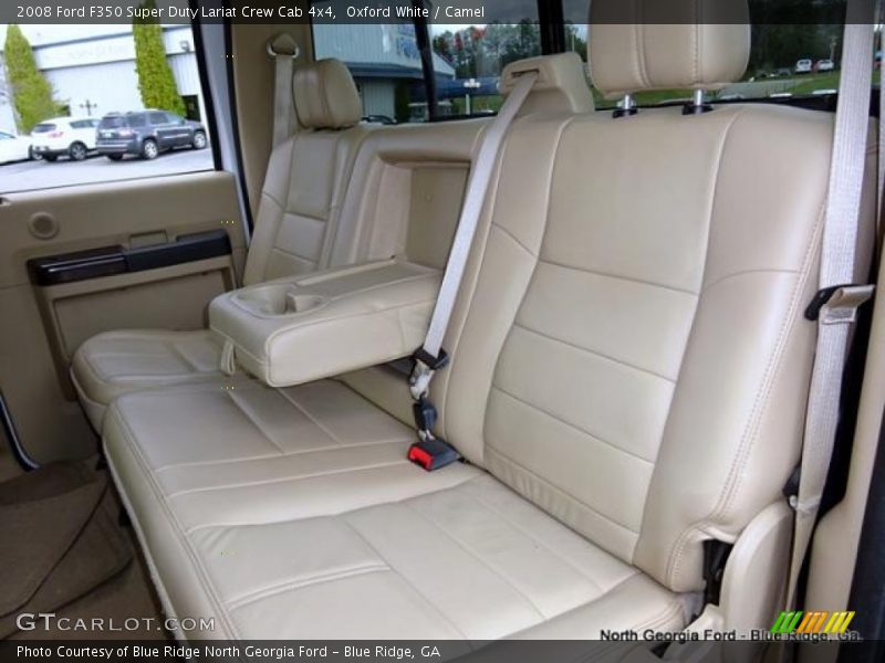 Oxford White / Camel 2008 Ford F350 Super Duty Lariat Crew Cab 4x4