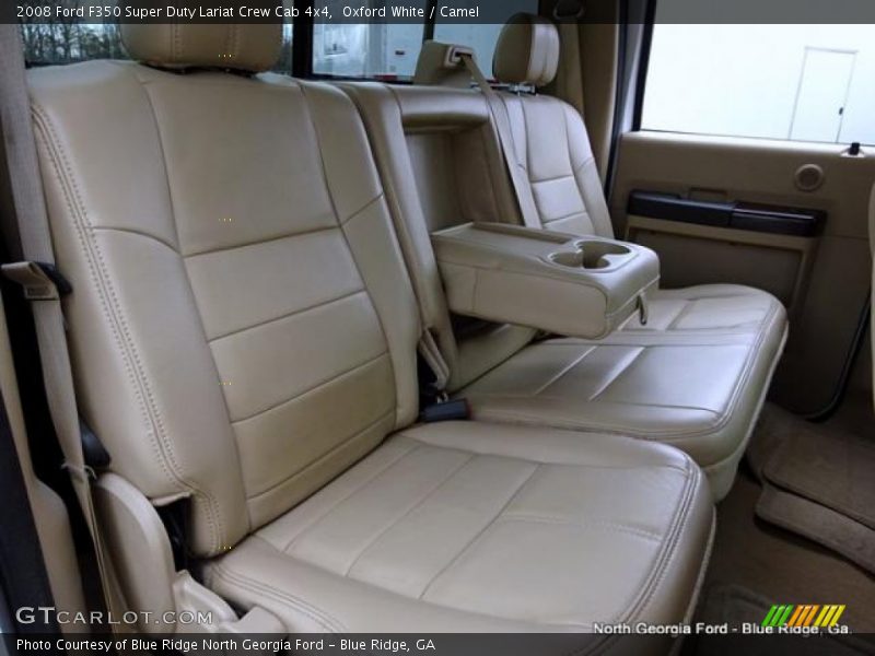Oxford White / Camel 2008 Ford F350 Super Duty Lariat Crew Cab 4x4
