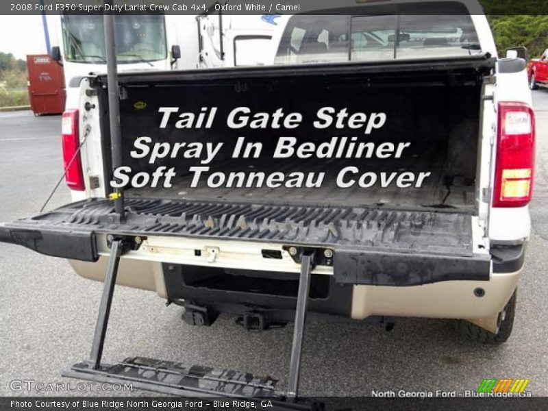 Oxford White / Camel 2008 Ford F350 Super Duty Lariat Crew Cab 4x4