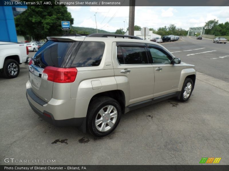 Champagne Silver Metallic / Brownstone 2013 GMC Terrain SLT AWD