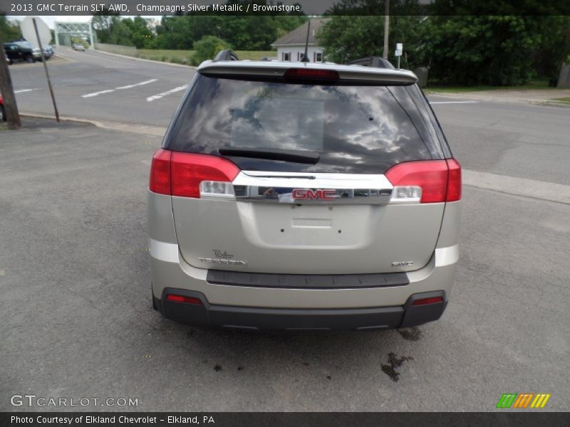 Champagne Silver Metallic / Brownstone 2013 GMC Terrain SLT AWD