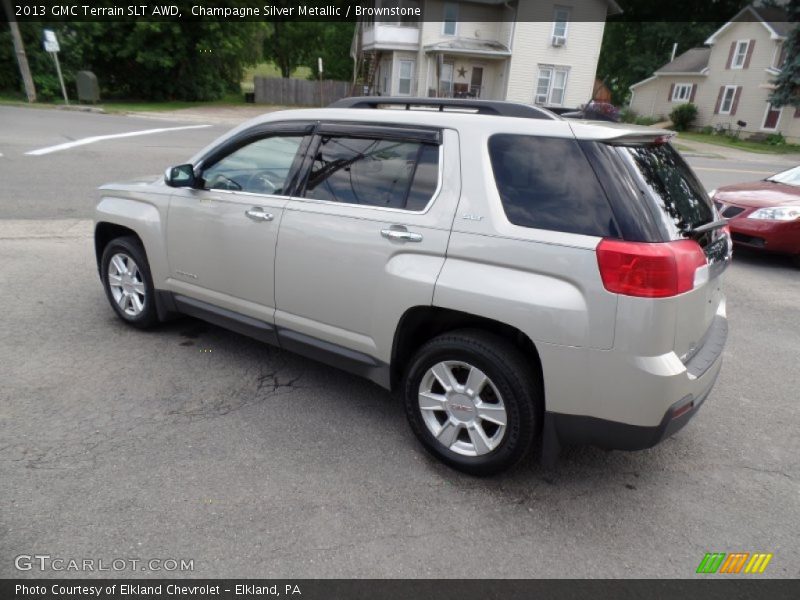 Champagne Silver Metallic / Brownstone 2013 GMC Terrain SLT AWD