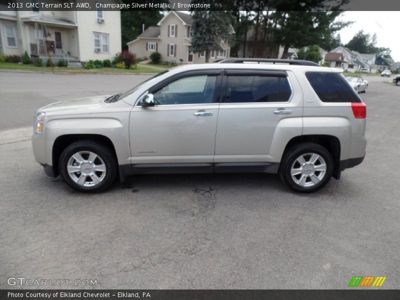 Champagne Silver Metallic / Brownstone 2013 GMC Terrain SLT AWD