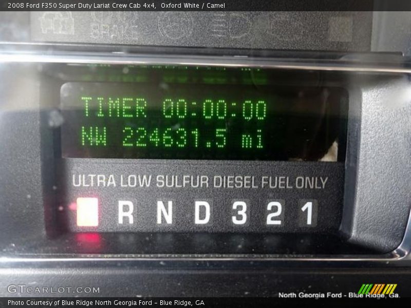 Oxford White / Camel 2008 Ford F350 Super Duty Lariat Crew Cab 4x4
