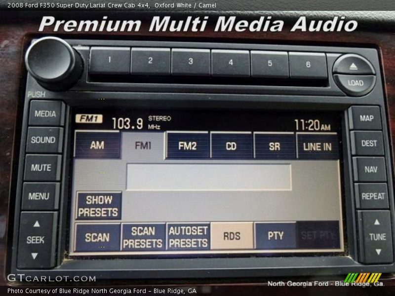 Oxford White / Camel 2008 Ford F350 Super Duty Lariat Crew Cab 4x4