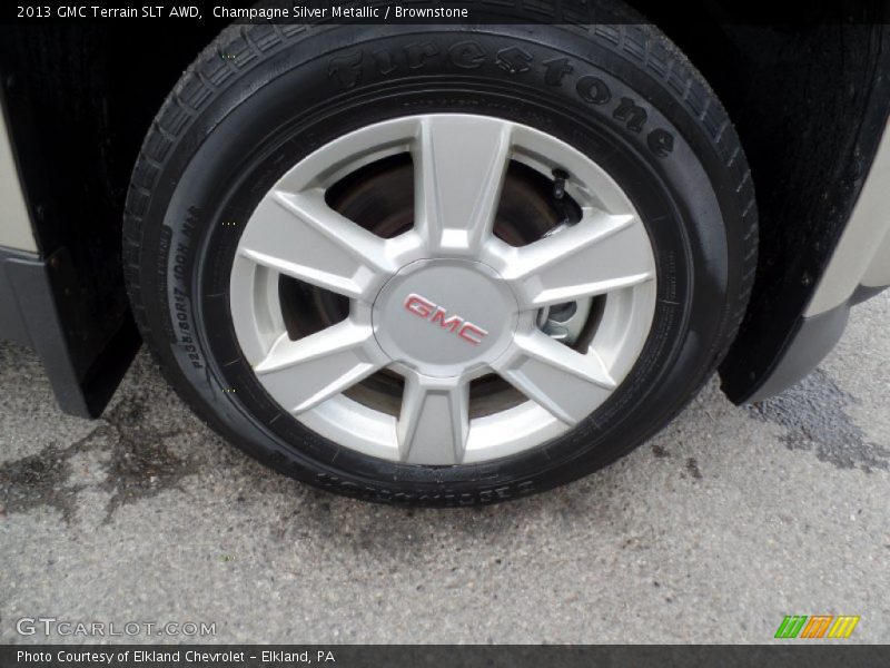 Champagne Silver Metallic / Brownstone 2013 GMC Terrain SLT AWD