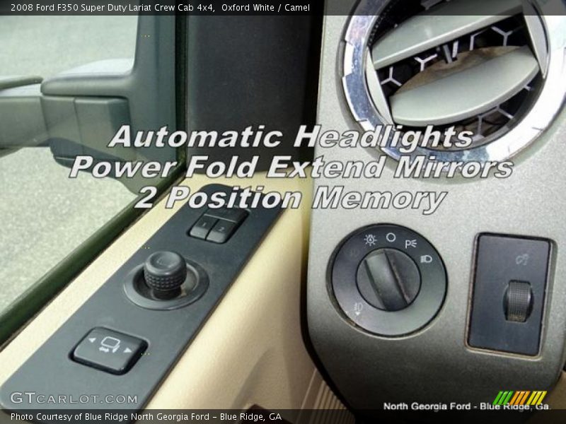 Oxford White / Camel 2008 Ford F350 Super Duty Lariat Crew Cab 4x4