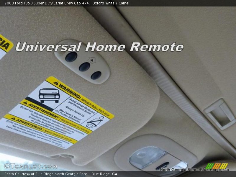 Oxford White / Camel 2008 Ford F350 Super Duty Lariat Crew Cab 4x4