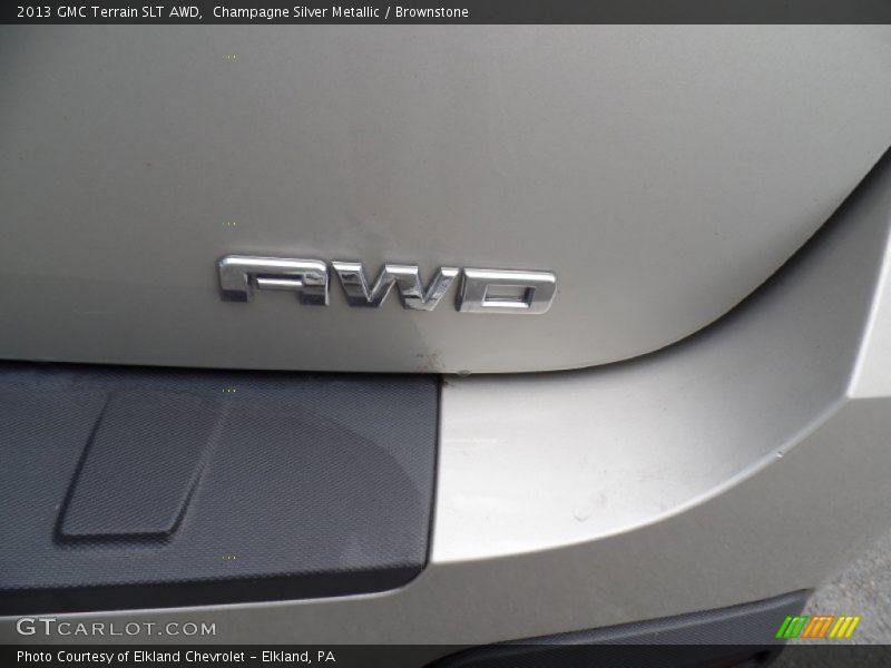 Champagne Silver Metallic / Brownstone 2013 GMC Terrain SLT AWD
