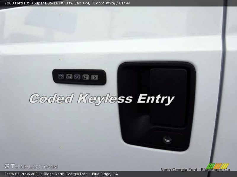 Oxford White / Camel 2008 Ford F350 Super Duty Lariat Crew Cab 4x4