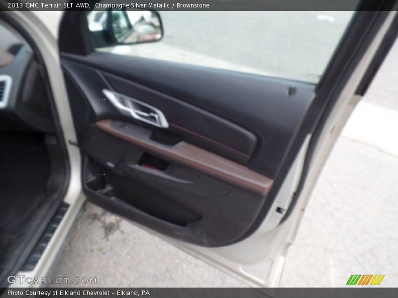 Champagne Silver Metallic / Brownstone 2013 GMC Terrain SLT AWD
