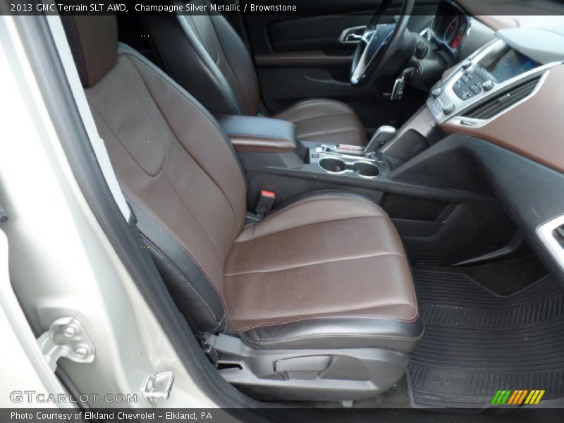 Champagne Silver Metallic / Brownstone 2013 GMC Terrain SLT AWD
