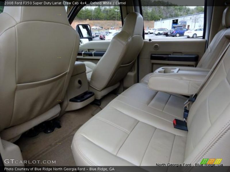Oxford White / Camel 2008 Ford F350 Super Duty Lariat Crew Cab 4x4