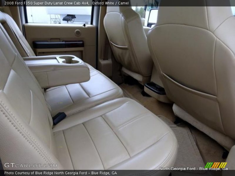 Oxford White / Camel 2008 Ford F350 Super Duty Lariat Crew Cab 4x4