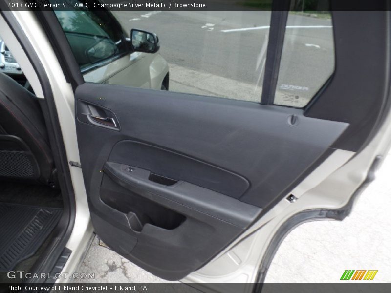 Champagne Silver Metallic / Brownstone 2013 GMC Terrain SLT AWD