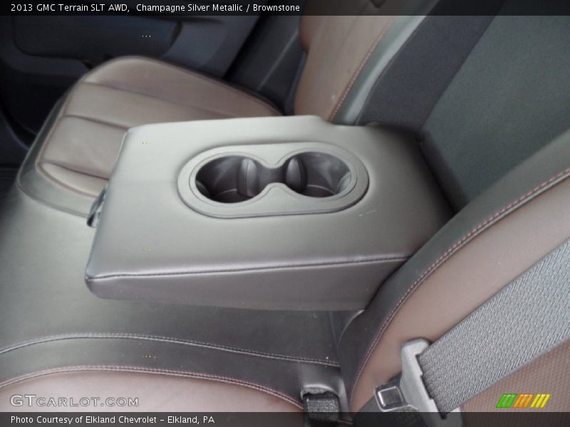 Champagne Silver Metallic / Brownstone 2013 GMC Terrain SLT AWD