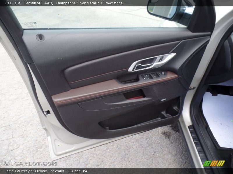 Champagne Silver Metallic / Brownstone 2013 GMC Terrain SLT AWD