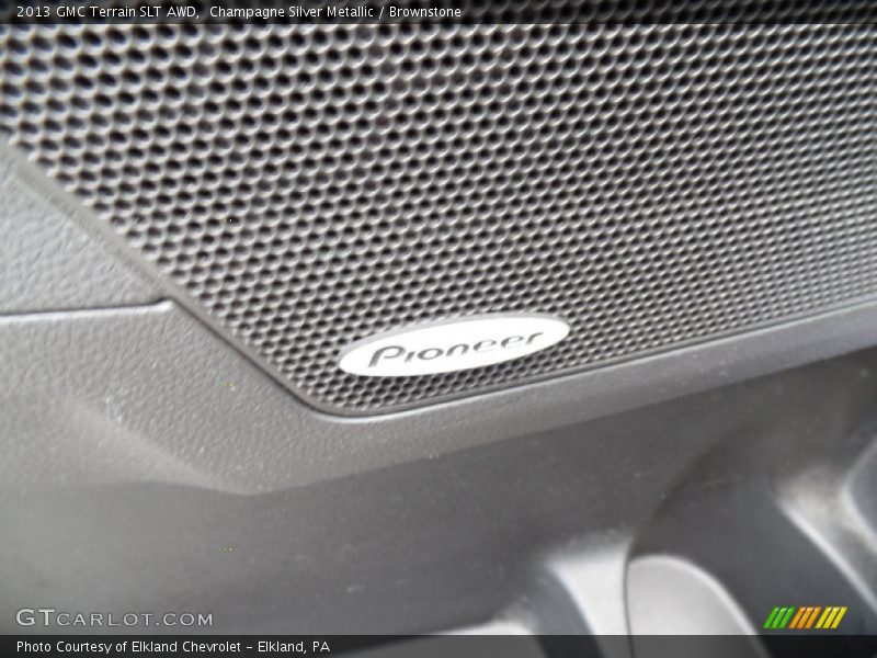 Champagne Silver Metallic / Brownstone 2013 GMC Terrain SLT AWD