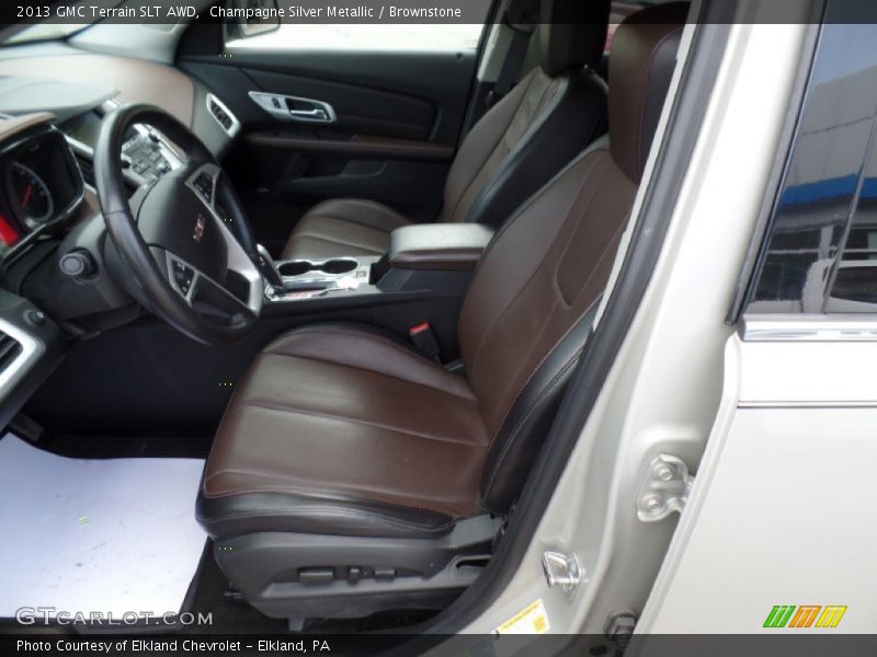 Champagne Silver Metallic / Brownstone 2013 GMC Terrain SLT AWD