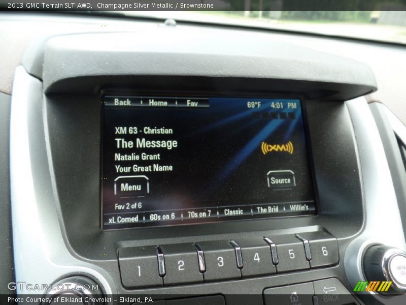 Champagne Silver Metallic / Brownstone 2013 GMC Terrain SLT AWD