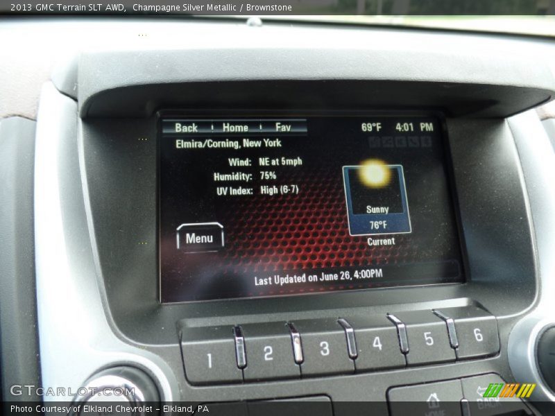 Champagne Silver Metallic / Brownstone 2013 GMC Terrain SLT AWD